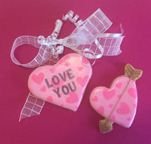 Load image into Gallery viewer, Pink Heart Cookies