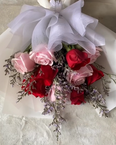 Hand-Tied Mixed Rose Bouquet