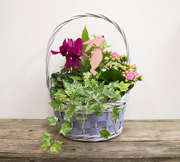 Willow Easter Basket with Tropicals